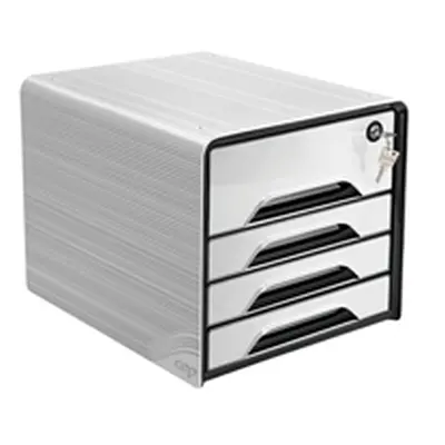 CEP Smoove Secure 4 Drawer Module with Lock White