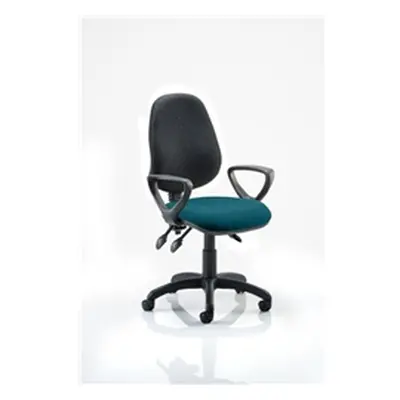 Eclipse III Lever Task Operator Chair Black Back Kingfisher