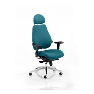 Chiro Plus Posture Chair Ultimate With Headrest Kingfisher