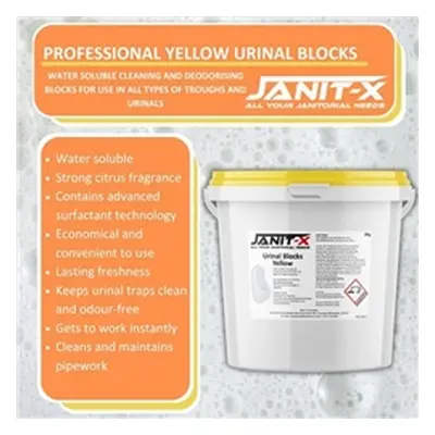 Janit-X Yellow Urinal Blocks 3kg