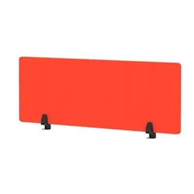 Air Desktop Screen 1200x400mm Bespoke Tabasco Orange Fabric