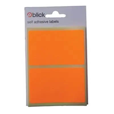 Blick Fluorescent Labels in Bags 50x80mm 8 Per Bag Orange (160 Pack)