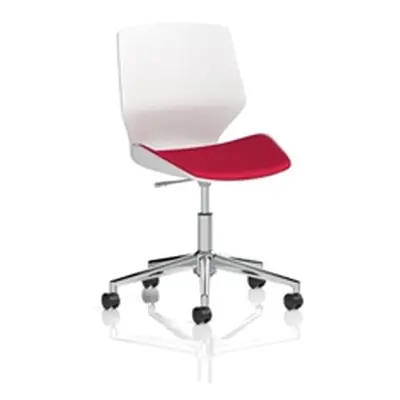 Florence 5 Star Base Bespoke Cherry Fabric Task Operator Chair