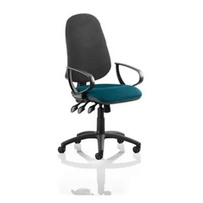 Eclipse XL III Lever Task Operator Chair Black Back Kingfis