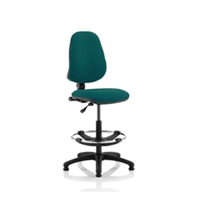 Eclipse Plus I Lever Task Operator Chair Teal With Draughtsman Kit