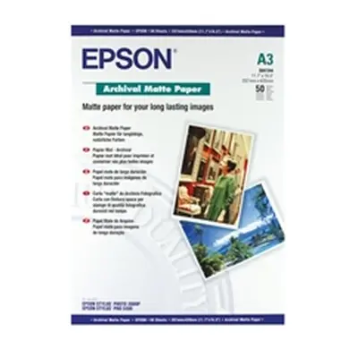 Epson Matte A3 Archival Paper 192gsm (50 Pack) C13S041344