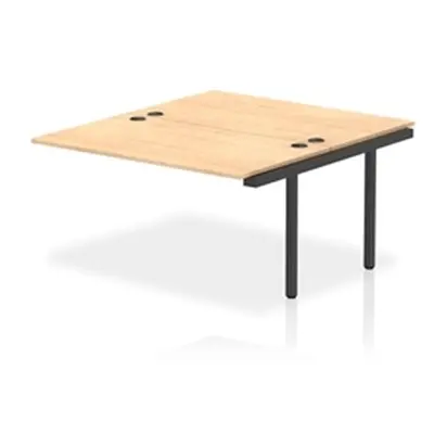 Impulse Bench B2B Ext Kit 1400 Black Frame Office Bench Desk Maple