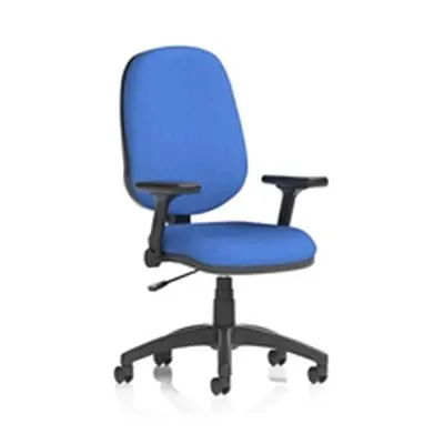 Eclipse Plus I Operator Chair Blue Adjustable Folding Arms