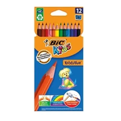 Bic Kids Evolution Pencils Colour Splinter-Proof Assorted Pack 12