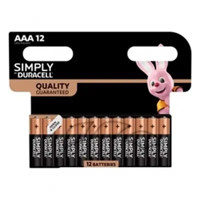 Duracell (AAA) Alkaline Batteries (Pack of 12) - MN2400B12SIMPLY