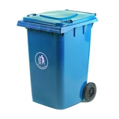 Wheelie Bin; 360L; 30% Recycled Polyethylene; Blue