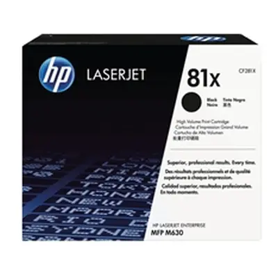 HP 81X High Yield Black Original LaserJet Toner Cartridge (CF281X)