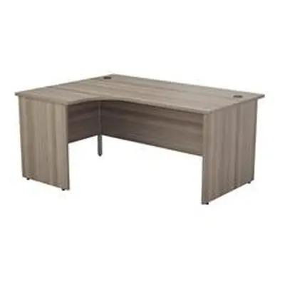 1800X1200 Panel Left Hand Radial Desk Grey Oak