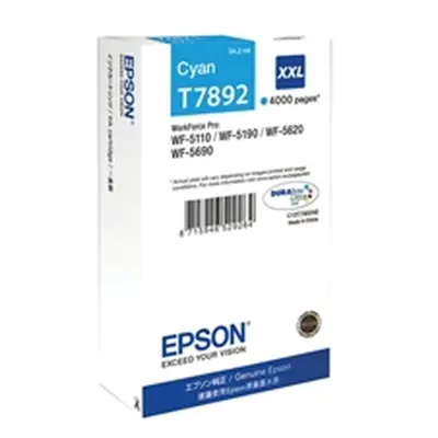 Epson T7892 Ink Cartridge DURABrite Ultra XXL Cyan C13T789240