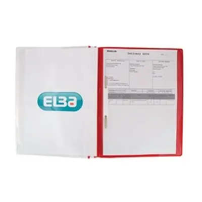 Elba Pocket Report File A4 Red (25 Pack) 400055038