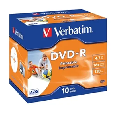 Verbatim 4.7GB 16x Speed Jewel Case DVD-R (10 Pack)