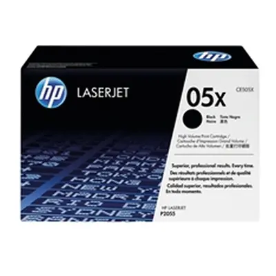 HP 05X High Yield Black Original LaserJet Toner Cartridge (CE505X)