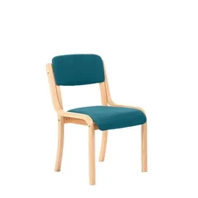 Madrid Visitor Chair Kingfisher Colour Without Arms - KCU