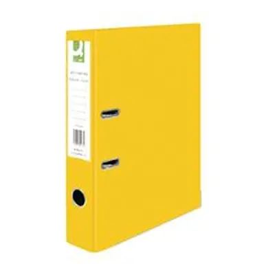 Q-Connect Lever Arch File Paperbacked Foolscap Yellow Pk 10 - KF01471