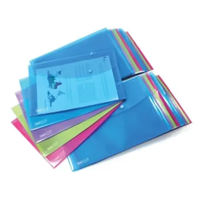 Rapesco Foolscap Popper Wallet Bright (20 Pack) 1494