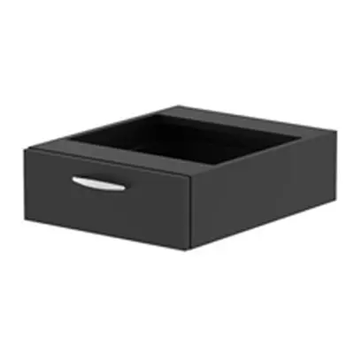 Impulse 1 Drawer Fixed Pedestal Black