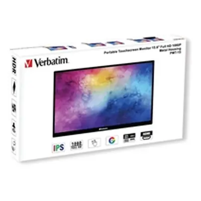 Verbatim PMT-15 Portable Touchscreen Monitor 15.6 Inch FHD 1080P 49592