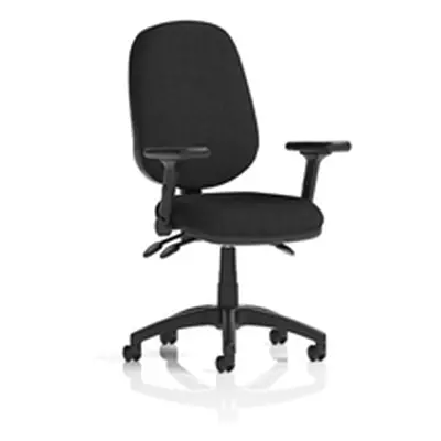 Eclipse Plus III Operator Chair Black Adjustable Folding Arms