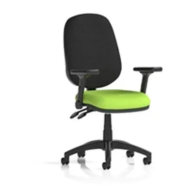 Eclipse Plus II Operator Chair Myrrh Green Adjustable Folding Arms