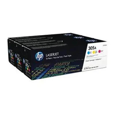 HP 305A 3-pack Cyan/Magenta/Yellow Original Toner Cartridges (CF370AM)