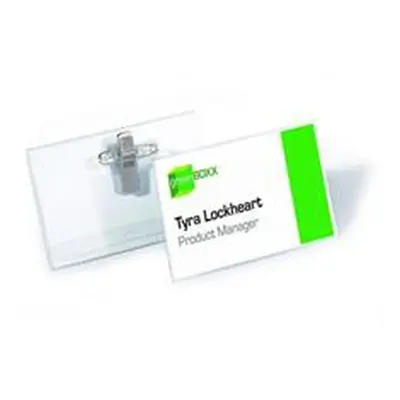 Durable Name Badge with Combi-Clip 54x90mm 8101 (PK50)