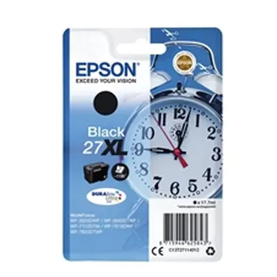 Epson 27XL Ink Cartridge DURABrite Ultra High Yield Alarm Clock Black