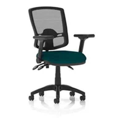 Eclipse Plus III Operator Chair Mesh Back Seat Teal Adjustable Arms