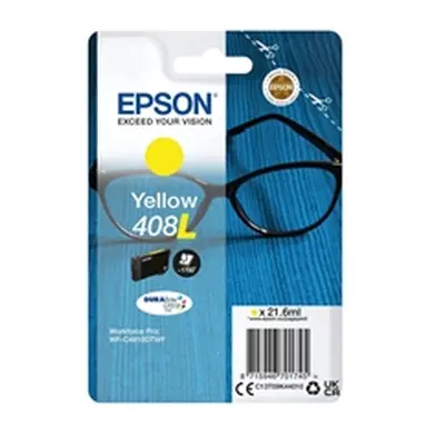 Epson 408L Ink Cartridge DURABrite Ultra Glasses Yellow C13T09K44010