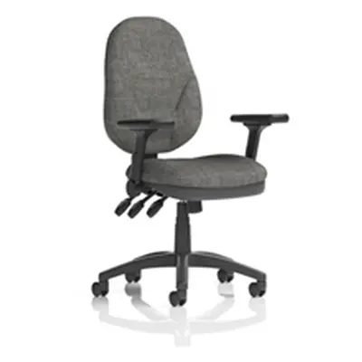 Eclipse Plus XL Operator Chair Charcoal Adjustable Folding Arms