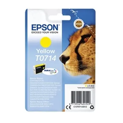 Epson T0714 Ink Cartridge DURABrite Ultra Cheetah Yellow C13T07144012