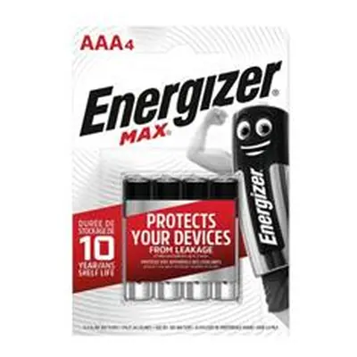 Energizer Max AAA/E92 Batteries (Pack 4) - E300124200