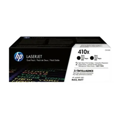 HP 410X Original LaserJet Toner Cartridge Hi Yield Black 2-pk CF410XD