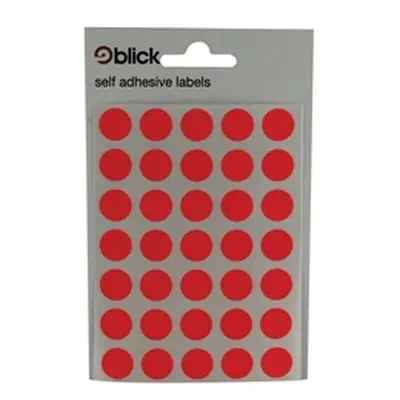 Blick Coloured Labels in Bags Round 13mm Dia 140 Per Bag - RS004554