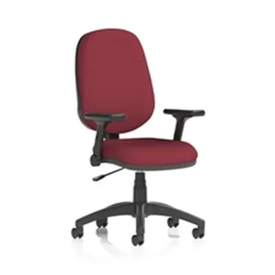 Eclipse Plus I Operator Chair Ginseng Chilli Adjustable Folding Arms