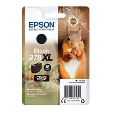 Epson 378XL Ink Cartridge Claria High Yield Squirrel Photo Black