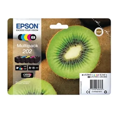 Epson 202 Premium Ink Claria Kiwi Multi CMYK/Photo Black C13T02E74010