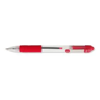 Zebra Z-Grip Retractable Ball Pen Metal Clip Medium Red