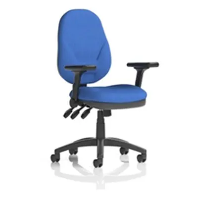 Eclipse Plus XL Operator Chair Blue Adjustable Folding Arms