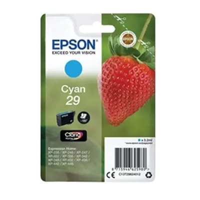 Epson 29 Home Ink Cartridge Claria Strawberry Cyan C13T29824012