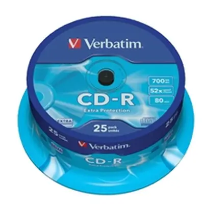 Verbatim CD-R Datalife Non-AZO 700MB 52X Non-Printable Spindle (25 Pk)