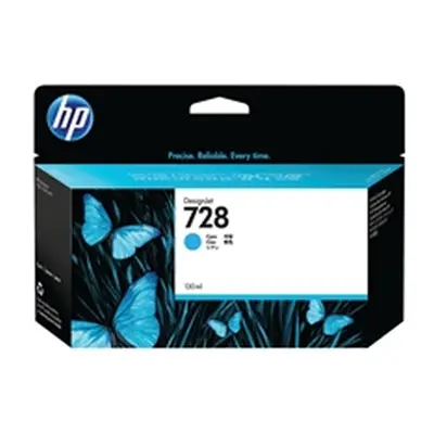 HP 728 DesignJet Ink Cartridge 130-ml Cyan F9J67A