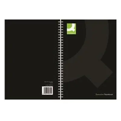 Q-Connect Hardback Wirebound Book A4 Black 160pp Pk 3 - KF03727