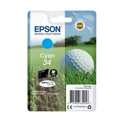 Epson 34 Ink Cartridge DURABrite Ultra Golf Ball Cyan C13T34624010