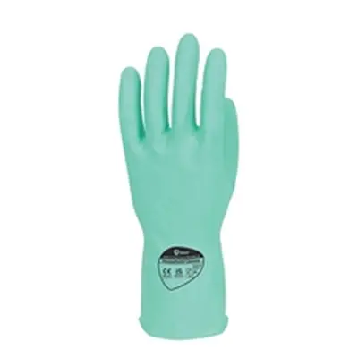 Shield Rubber Household Gloves 0.33mm 30cm Pairs Medium Green Pack 12