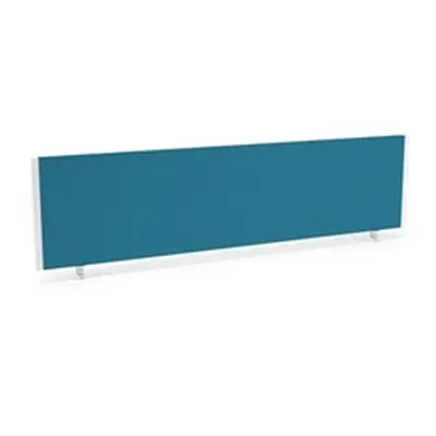 Impulse/Evolve Plus Bench Screen 1600 Bespoke Maringa Teal White Frame